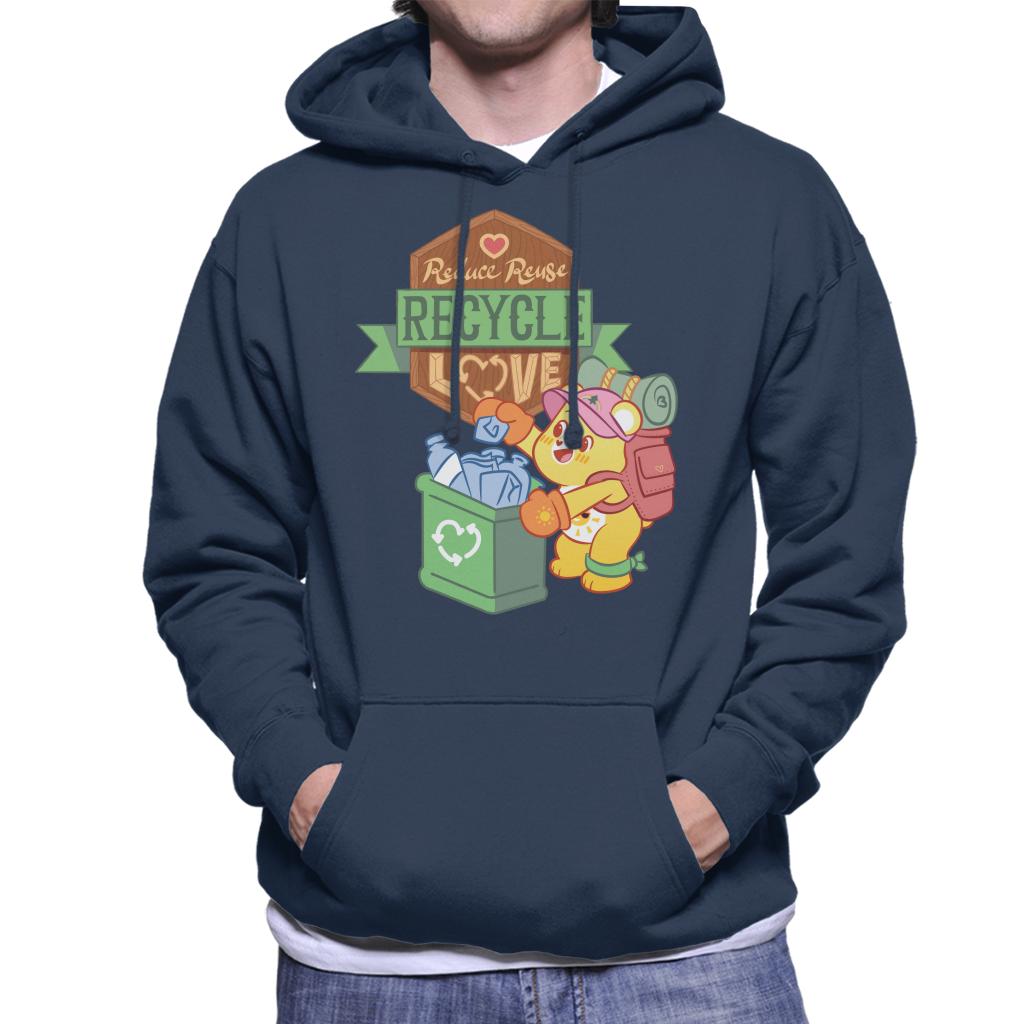 Care Bears Unlock The Magic Reduce Reuse Recycle Love Men's Hooded Sweatshirt-ALL + EVERY