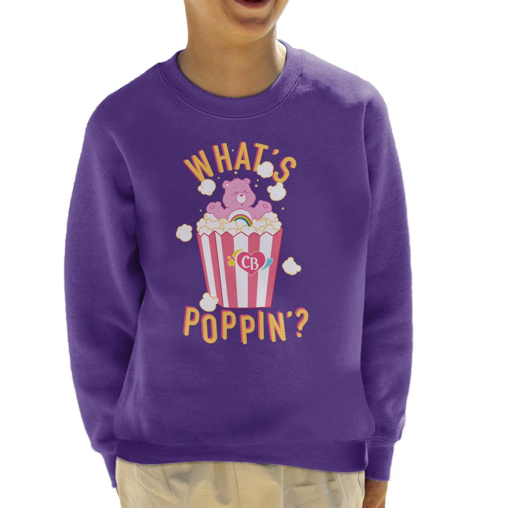 Care Bears Cheer Bear Whats Poppin Kids Sweatshirt-ALL + EVERY
