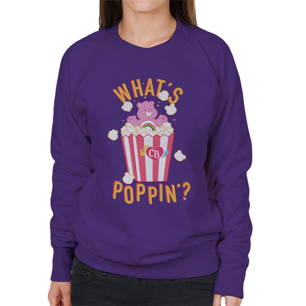 Care Bears Cheer Bear Whats Poppin Women's Sweatshirt-ALL + EVERY