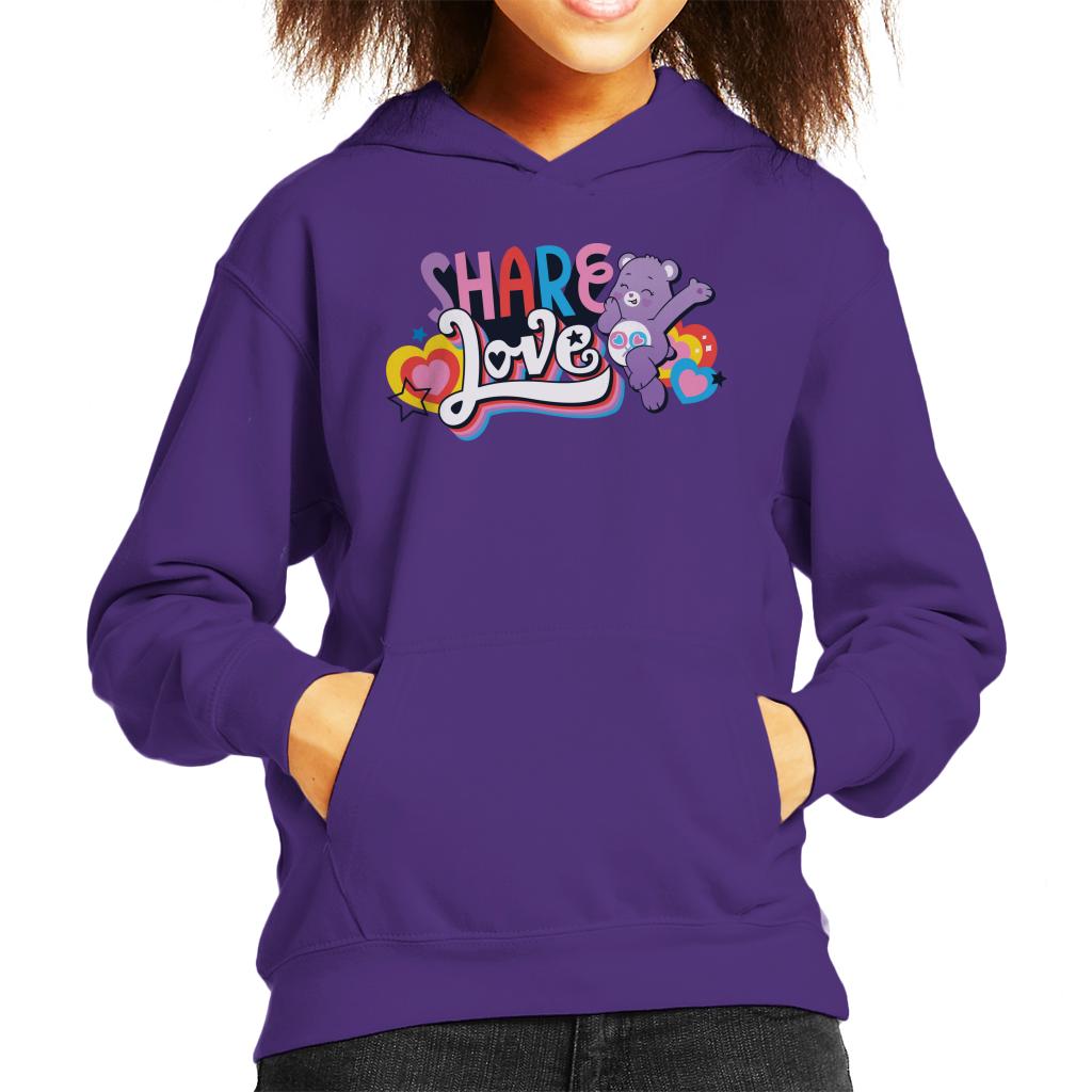 Care Bears Unlock The Magic Share Love Kid's Hooded Sweatshirt-ALL + EVERY