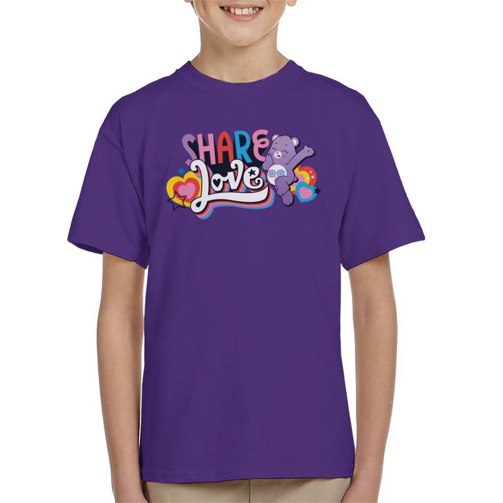 Care Bears Unlock The Magic Share Love Kid's T-Shirt-ALL + EVERY