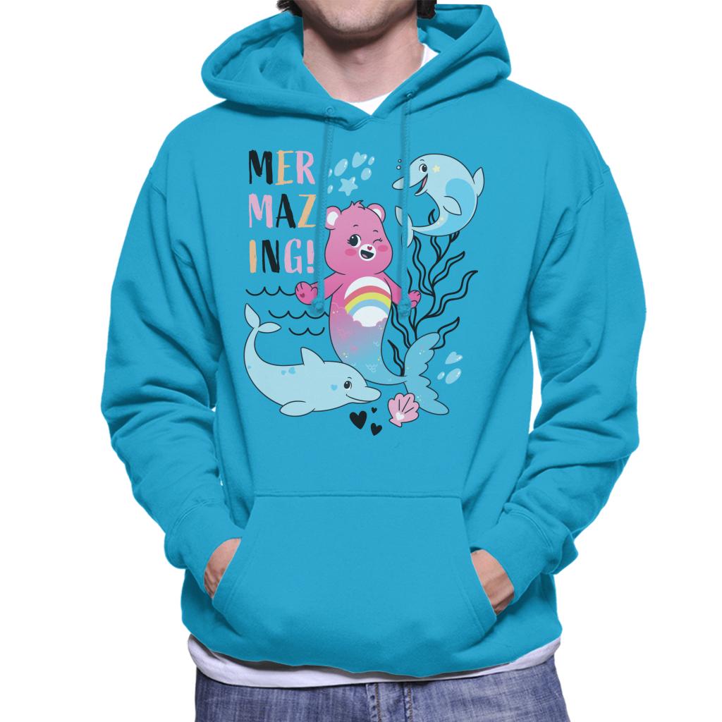 Care Bears Unlock The Magic Cheer Bear Mermazing Men's Hooded Sweatshirt-ALL + EVERY