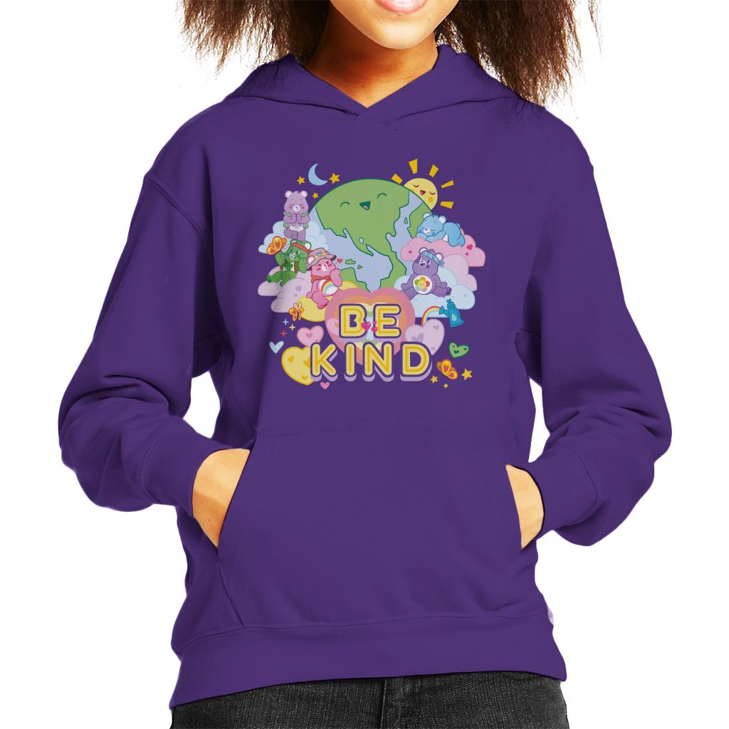 Care Bears Unlock The Magic Be Kind On Earth Kid's Hooded Sweatshirt-ALL + EVERY