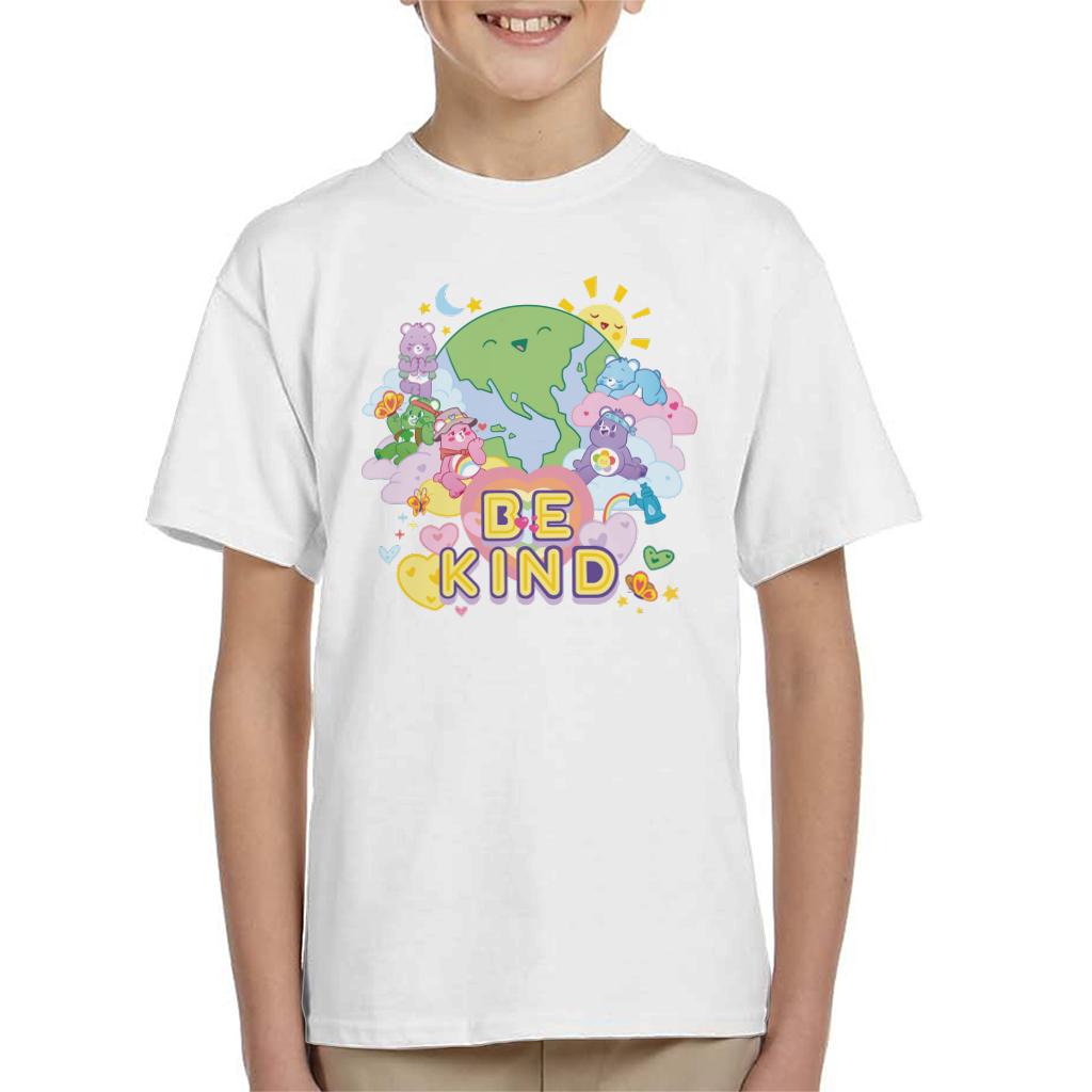 Care Bears Unlock The Magic Be Kind On Earth Kid's T-Shirt-ALL + EVERY