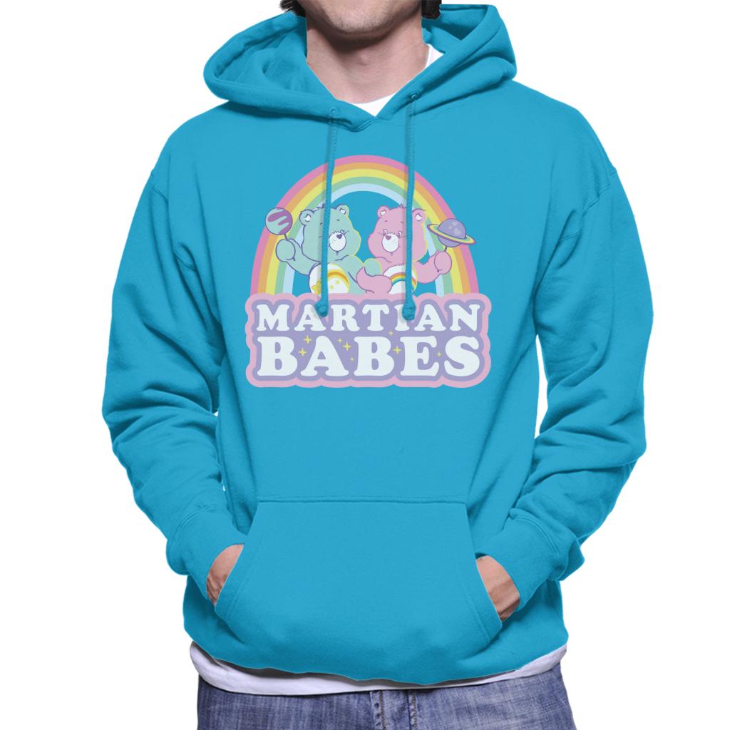 Care Bears Cheer Bear And Wish Bear Martian Babes Men's Hooded Sweatshirt