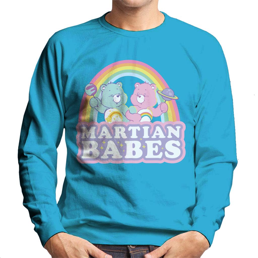 Care Bears Cheer Bear And Wish Bear Martian Babes Men's Sweatshirt