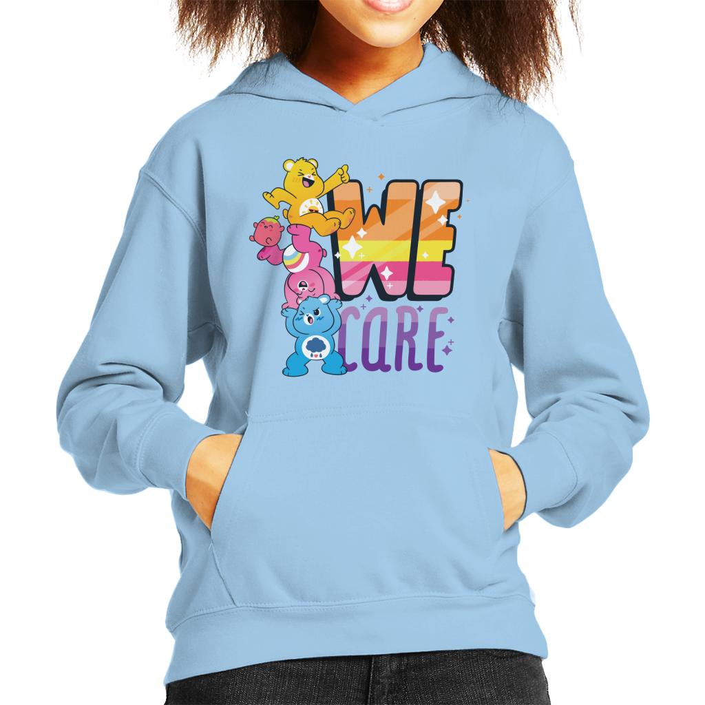 Care Bears Unlock The Magic We Care Kid's Hooded Sweatshirt-ALL + EVERY