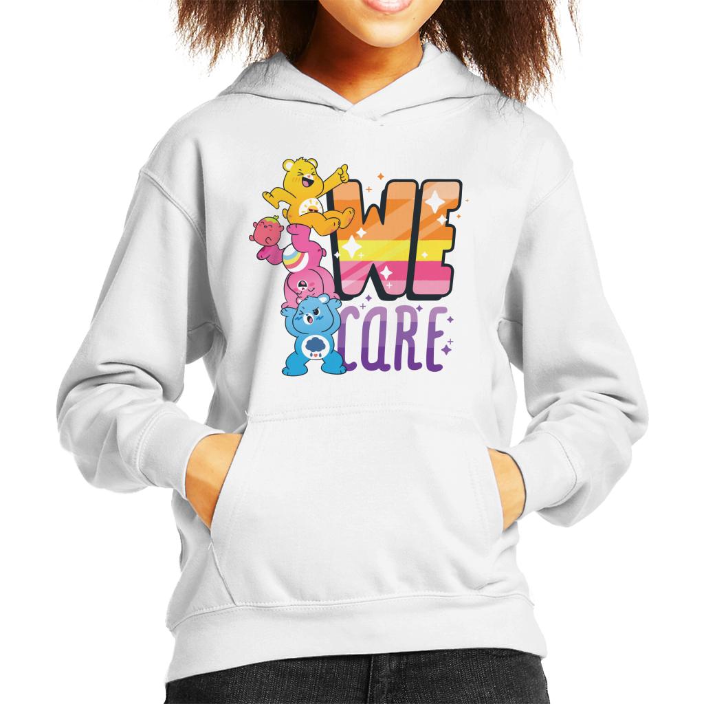 Care Bears Unlock The Magic We Care Kid's Hooded Sweatshirt-ALL + EVERY