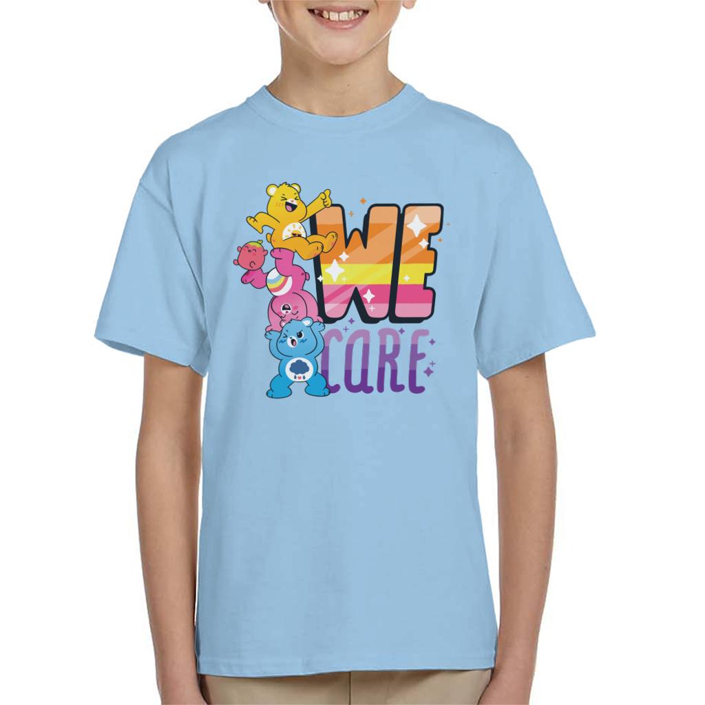 Care Bears Unlock The Magic We Care Kid's T-Shirt-ALL + EVERY