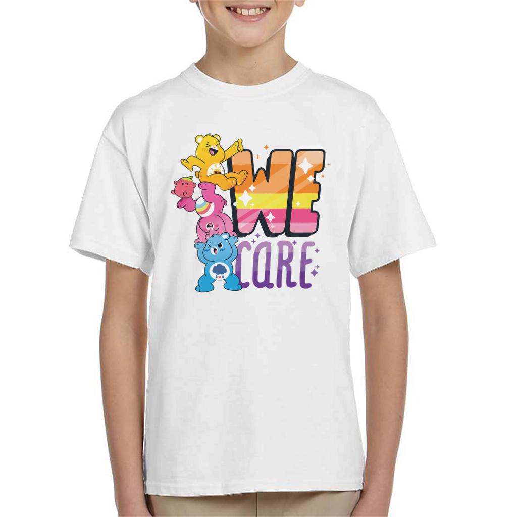 Care Bears Unlock The Magic We Care Kid's T-Shirt-ALL + EVERY