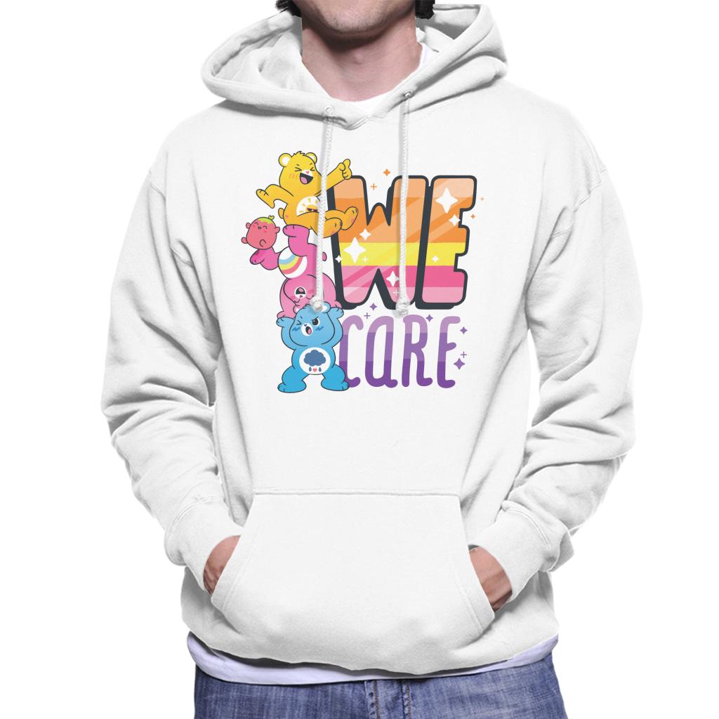 Care Bears Unlock The Magic We Care Men's Hooded Sweatshirt-ALL + EVERY