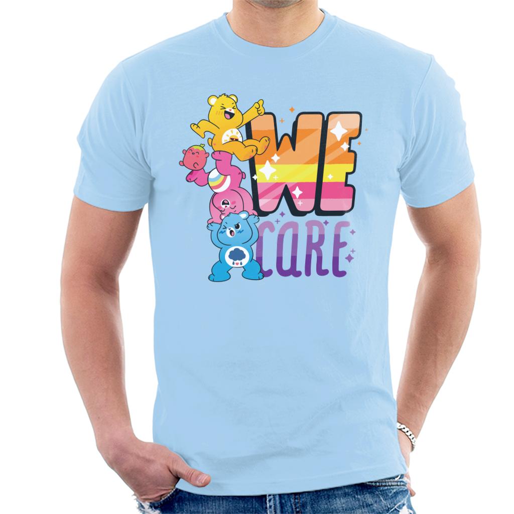 Care Bears Unlock The Magic We Care Men's T-Shirt-ALL + EVERY