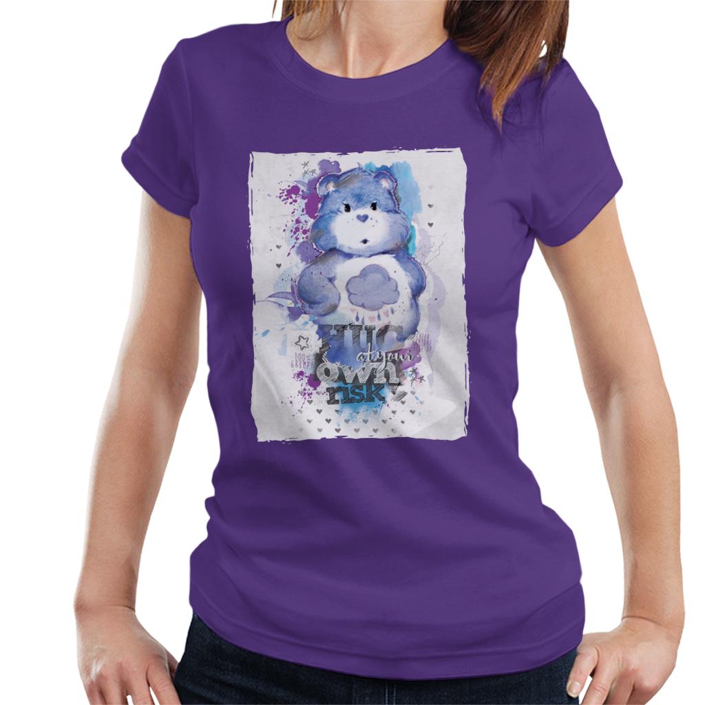 Care Bears Grumpy Bear Hug At Your Own Risk Women's T-Shirt-ALL + EVERY