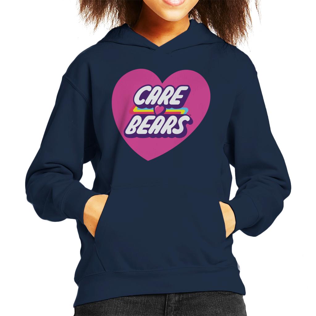 Care Bears Unlock The Magic Pink Heart Kid's Hooded Sweatshirt-ALL + EVERY