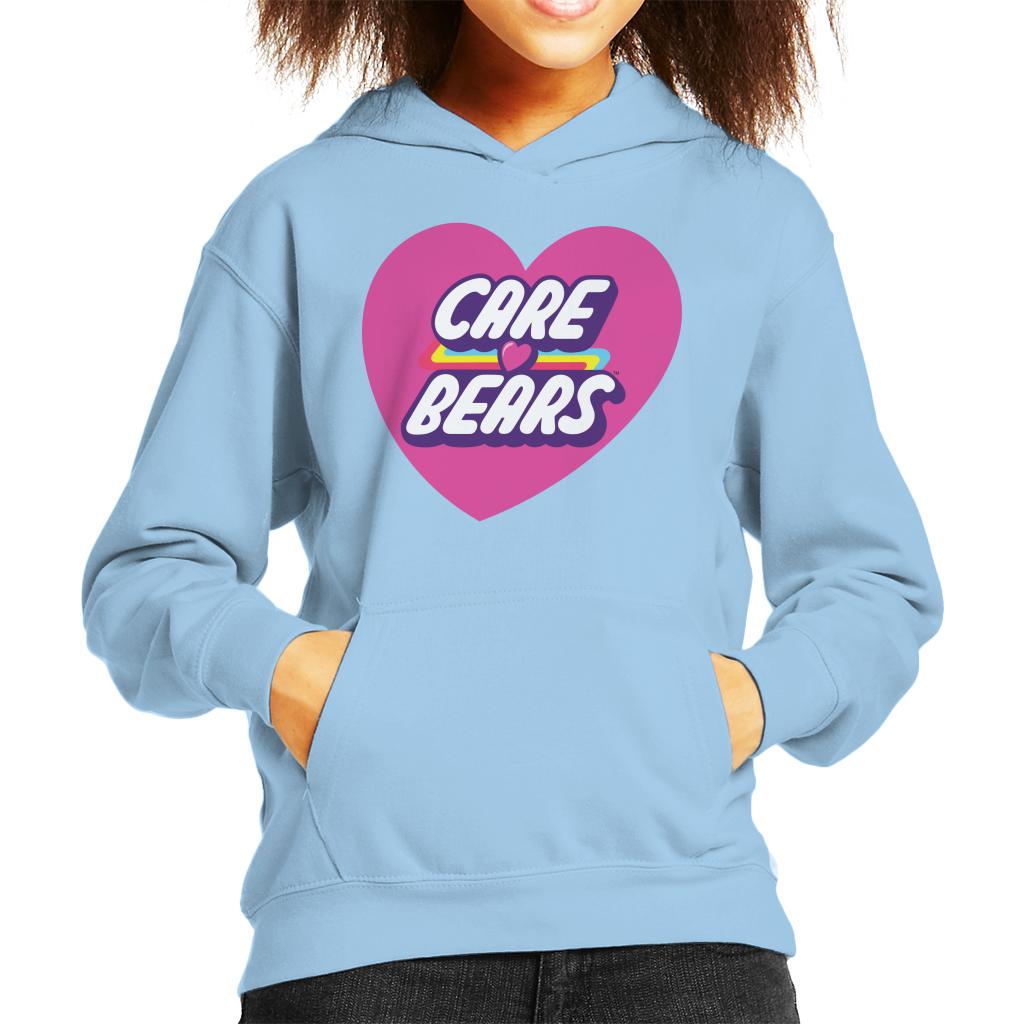 Care Bears Unlock The Magic Pink Heart Kid's Hooded Sweatshirt-ALL + EVERY