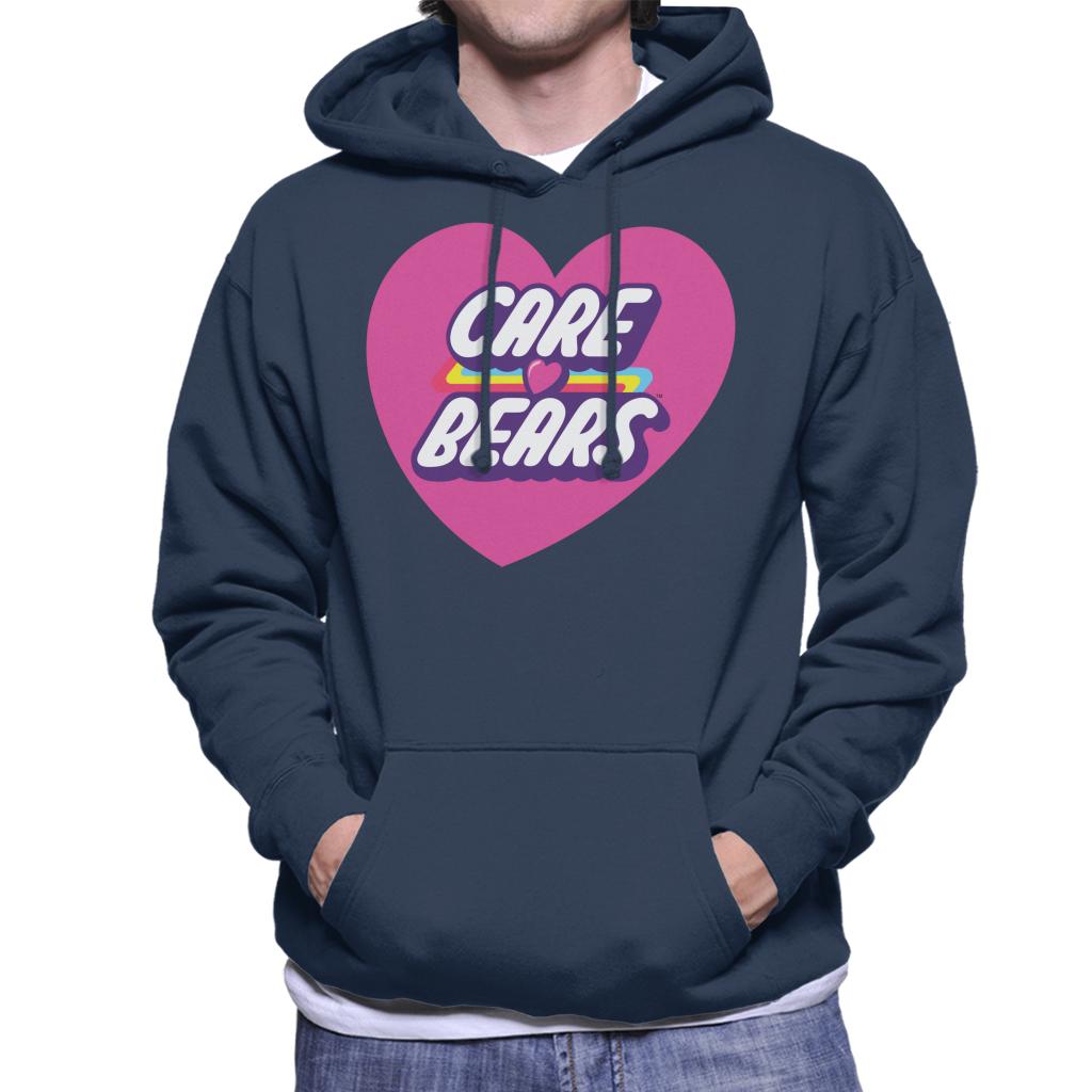 Care Bears Unlock The Magic Pink Heart Men's Hooded Sweatshirt-ALL + EVERY