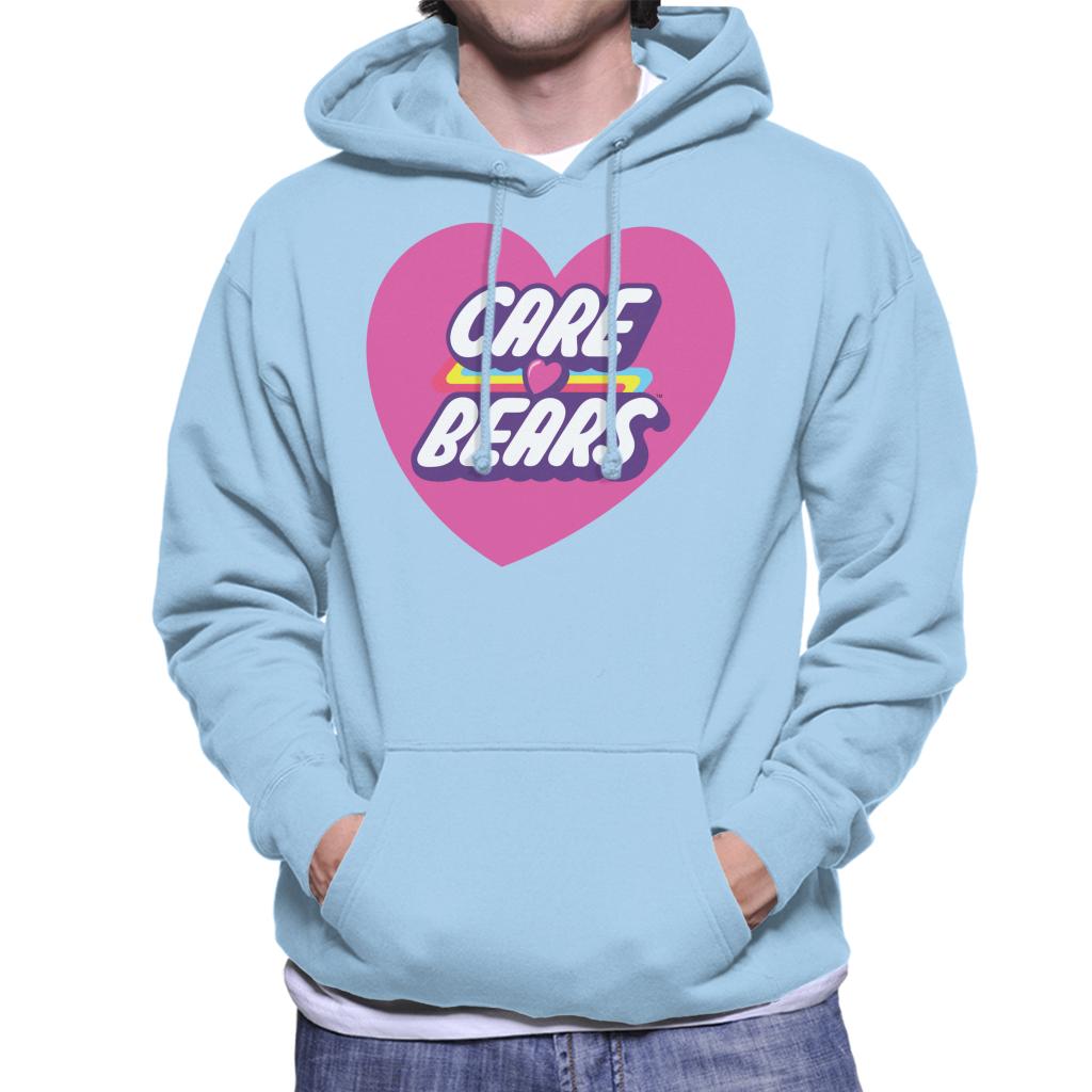 Care Bears Unlock The Magic Pink Heart Men's Hooded Sweatshirt-ALL + EVERY