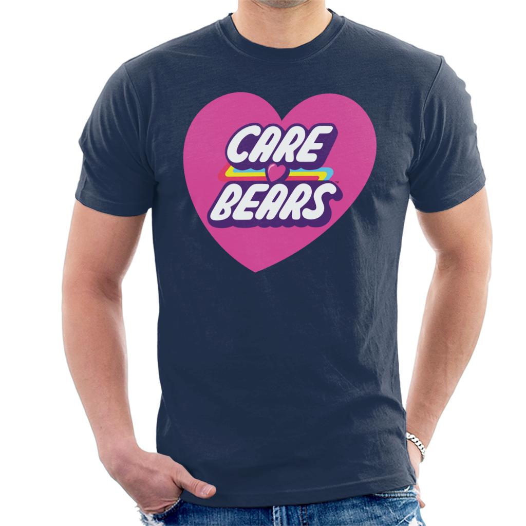 Care Bears Unlock The Magic Pink Heart Men's T-Shirt-ALL + EVERY