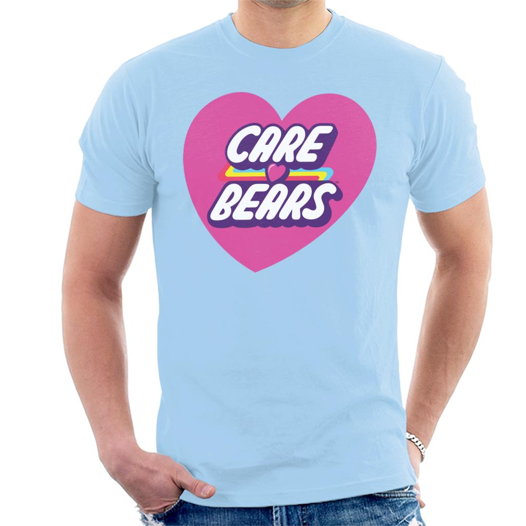 Care Bears Unlock The Magic Pink Heart Men's T-Shirt-ALL + EVERY