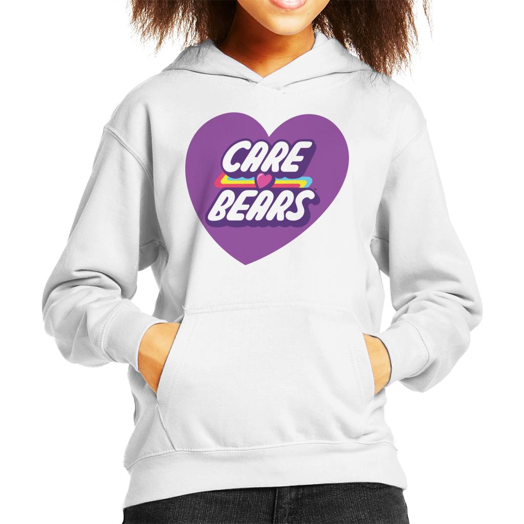 Care Bears Unlock The Magic Purple Heart Kid's Hooded Sweatshirt-ALL + EVERY