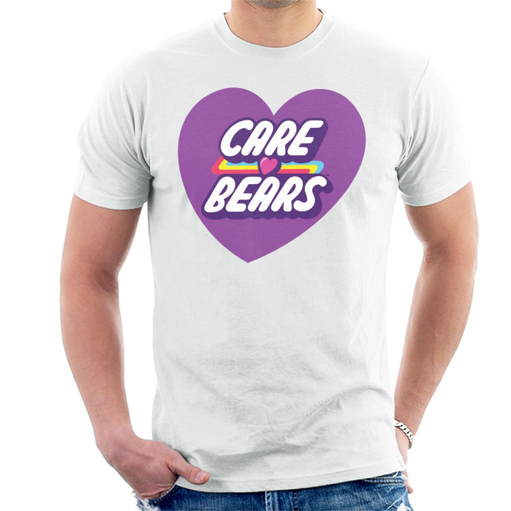 Care Bears Unlock The Magic Purple Heart Men's T-Shirt-ALL + EVERY