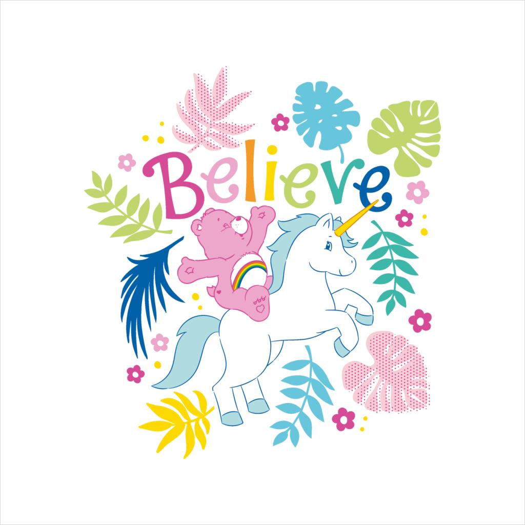 Care Bears Cheer Bear Unicorn Believe Women's T-Shirt-ALL + EVERY