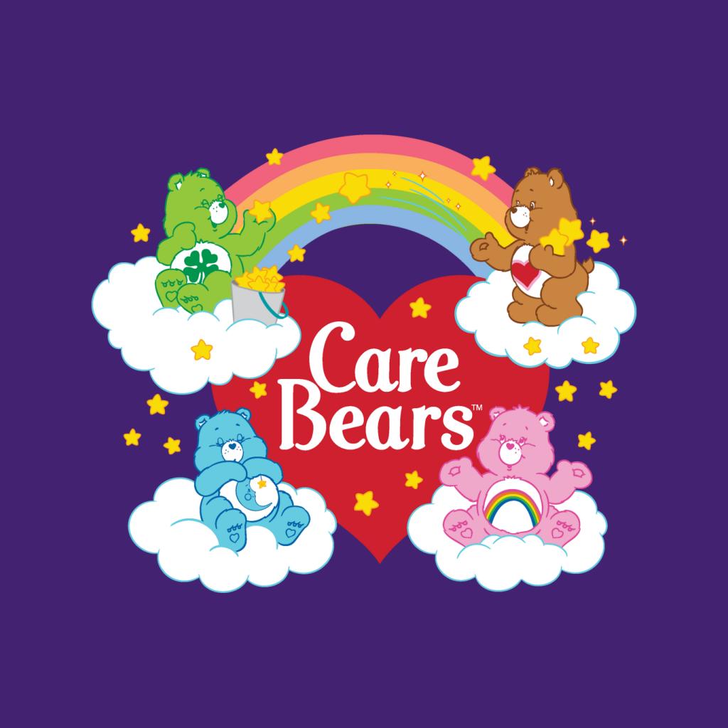 Care Bears On Clouds Kid's Hooded Sweatshirt-ALL + EVERY