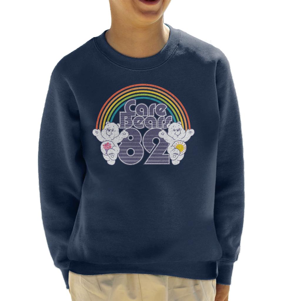 Care Bears 82 Rainbow Funshine Bear And Share Bear Kid's Sweatshirt-ALL + EVERY