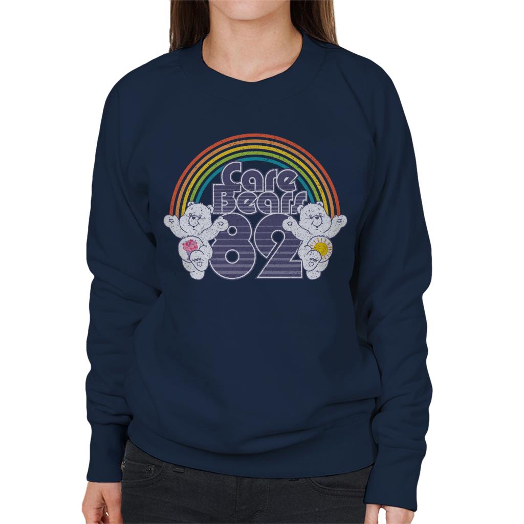 Care Bears 82 Rainbow Funshine Bear And Share Bear Women's Sweatshirt-ALL + EVERY