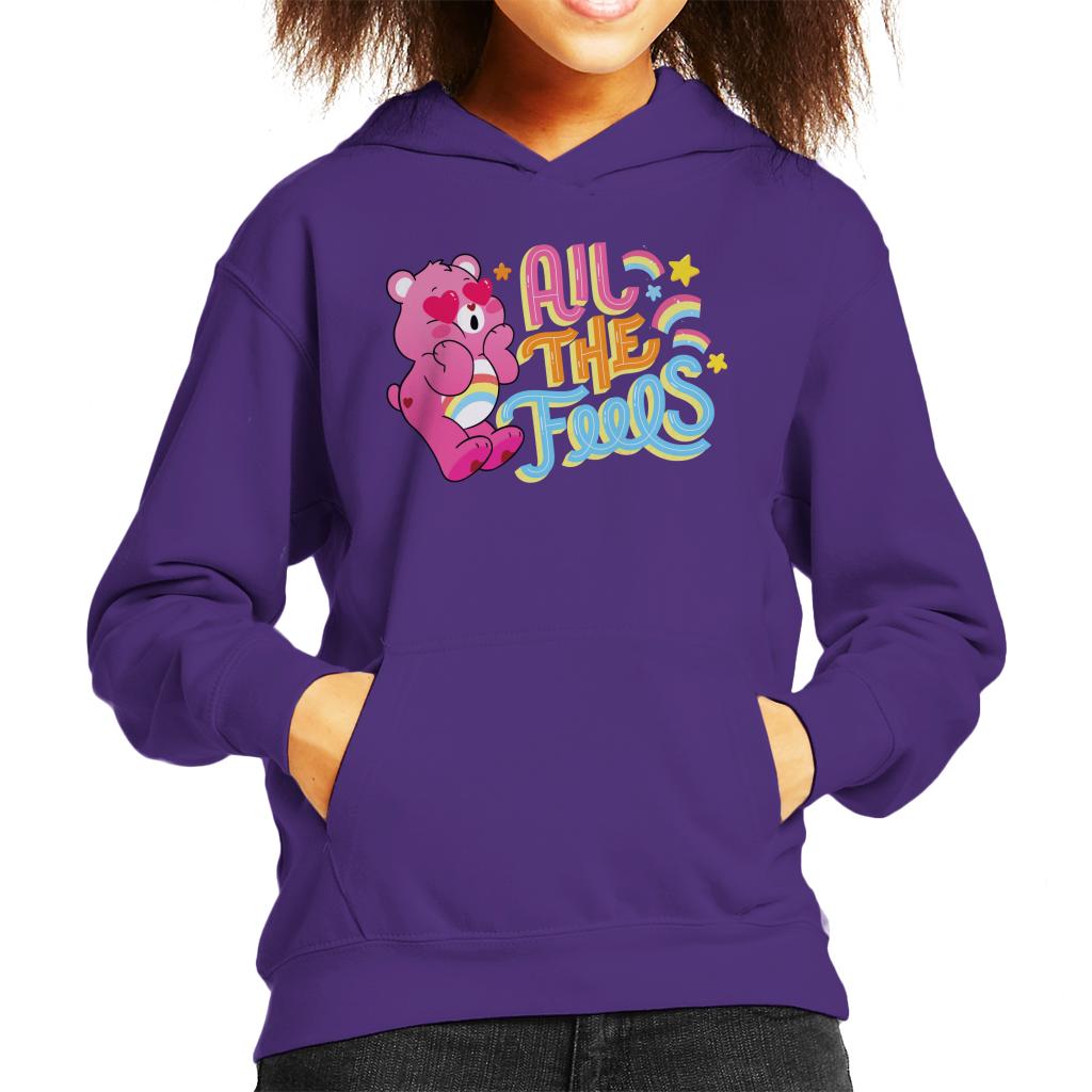 Care Bears Unlock The Magic All The Feels Kid's Hooded Sweatshirt-ALL + EVERY