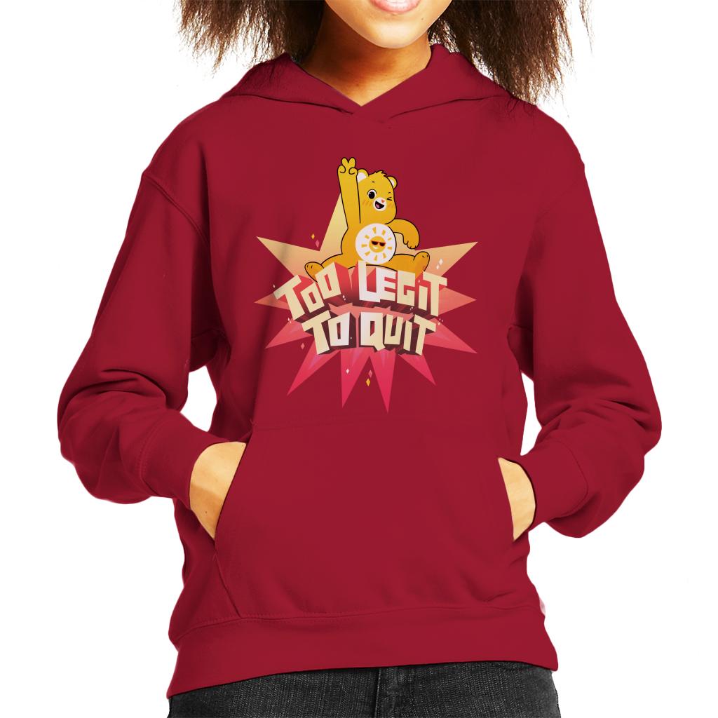 Care Bears Unlock The Magic Too Legit To Quit Kid's Hooded Sweatshirt-ALL + EVERY