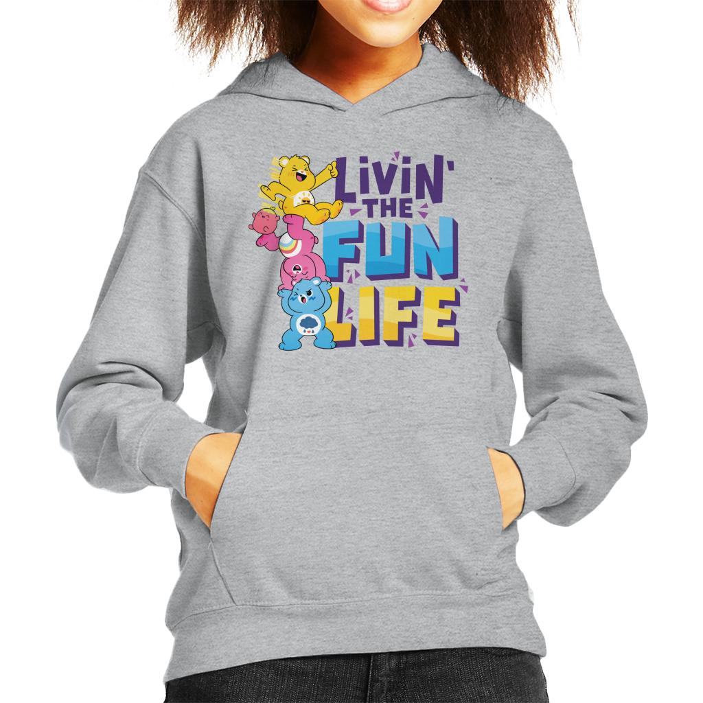 Care Bears Unlock The Magic Livin The Fun Life Kid's Hooded Sweatshirt-ALL + EVERY