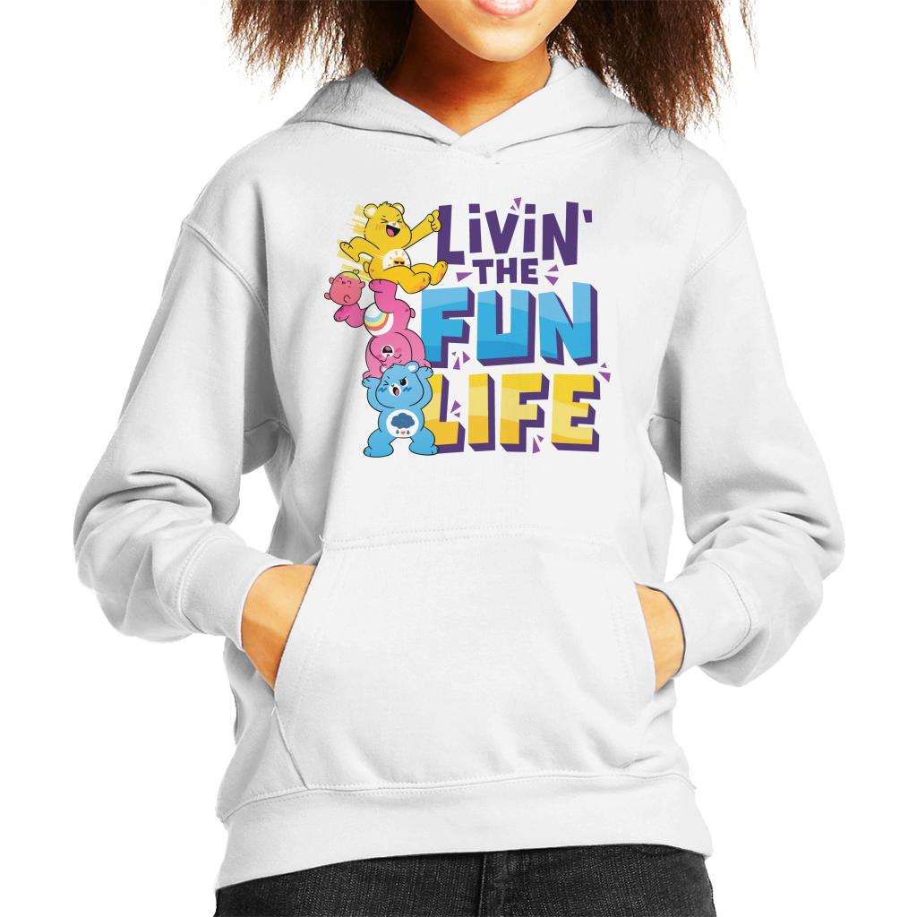 Care Bears Unlock The Magic Livin The Fun Life Kid's Hooded Sweatshirt-ALL + EVERY