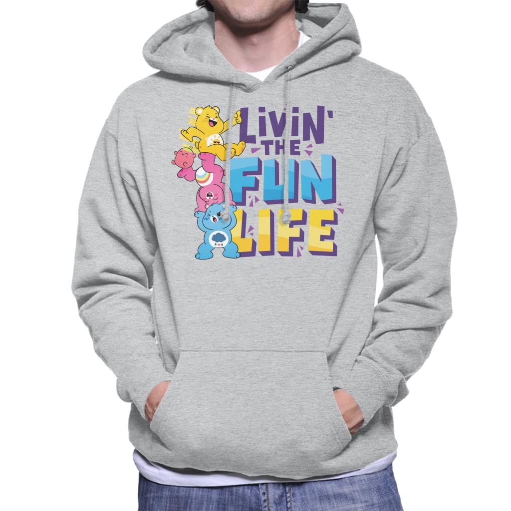 Care Bears Unlock The Magic Livin The Fun Life Men's Hooded Sweatshirt-ALL + EVERY