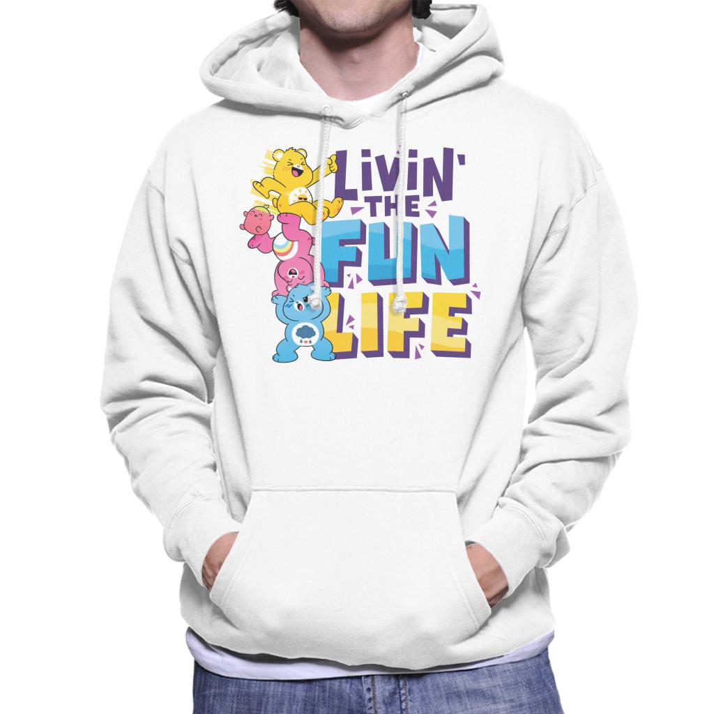 Care Bears Unlock The Magic Livin The Fun Life Men's Hooded Sweatshirt-ALL + EVERY