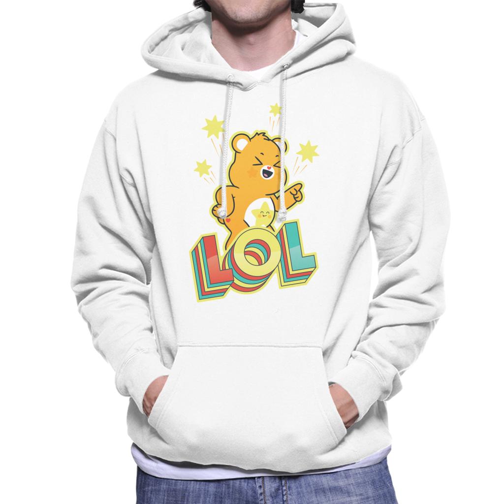 Care Bears Unlock The Magic Funshine Bear Lol Men's Hooded Sweatshirt-ALL + EVERY