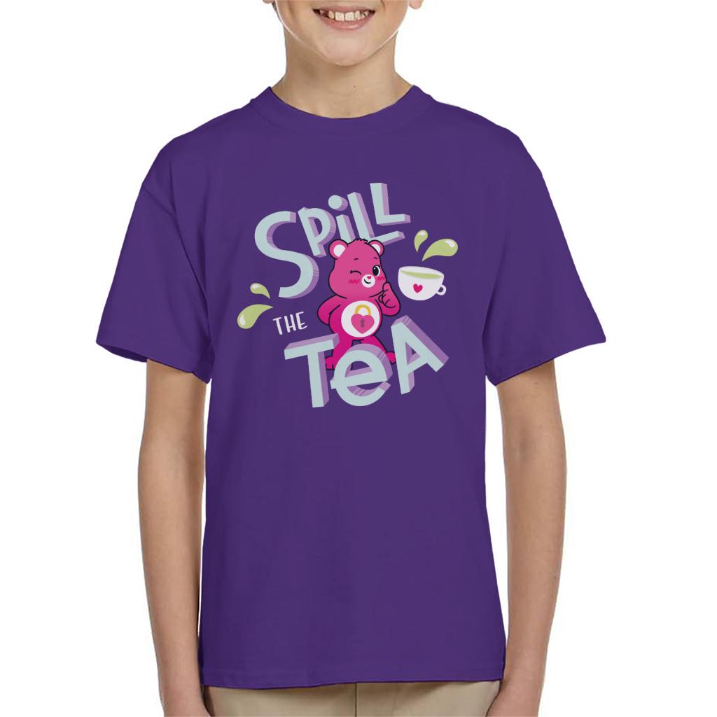 Care Bears Unlock The Magic Spill The Tea Kid's T-Shirt-ALL + EVERY