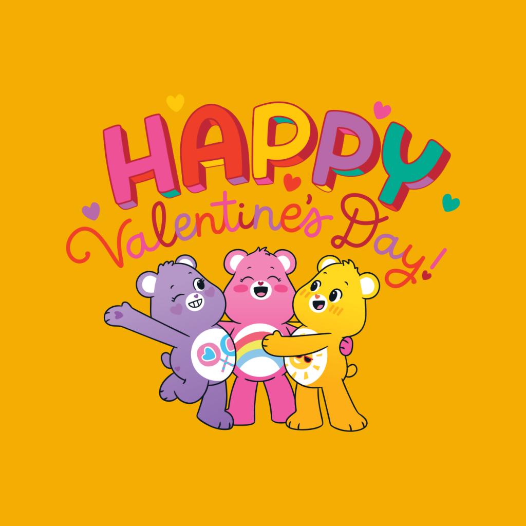 Care Bears Unlock The Magic Happy Valentines Day Men's T-Shirt-ALL + EVERY