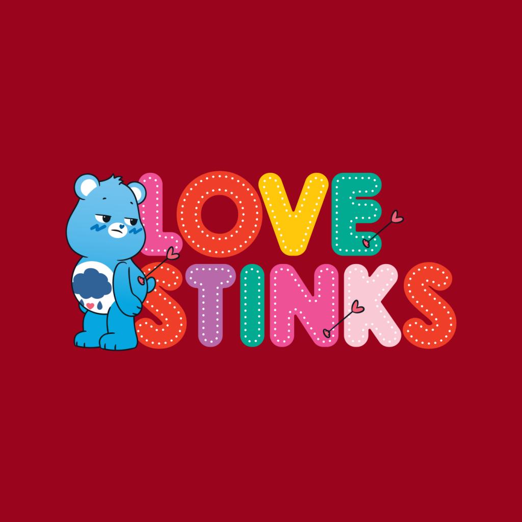 Care Bears Unlock The Magic Valentines Grumpy Bear Love Stinks Men's T-Shirt-ALL + EVERY