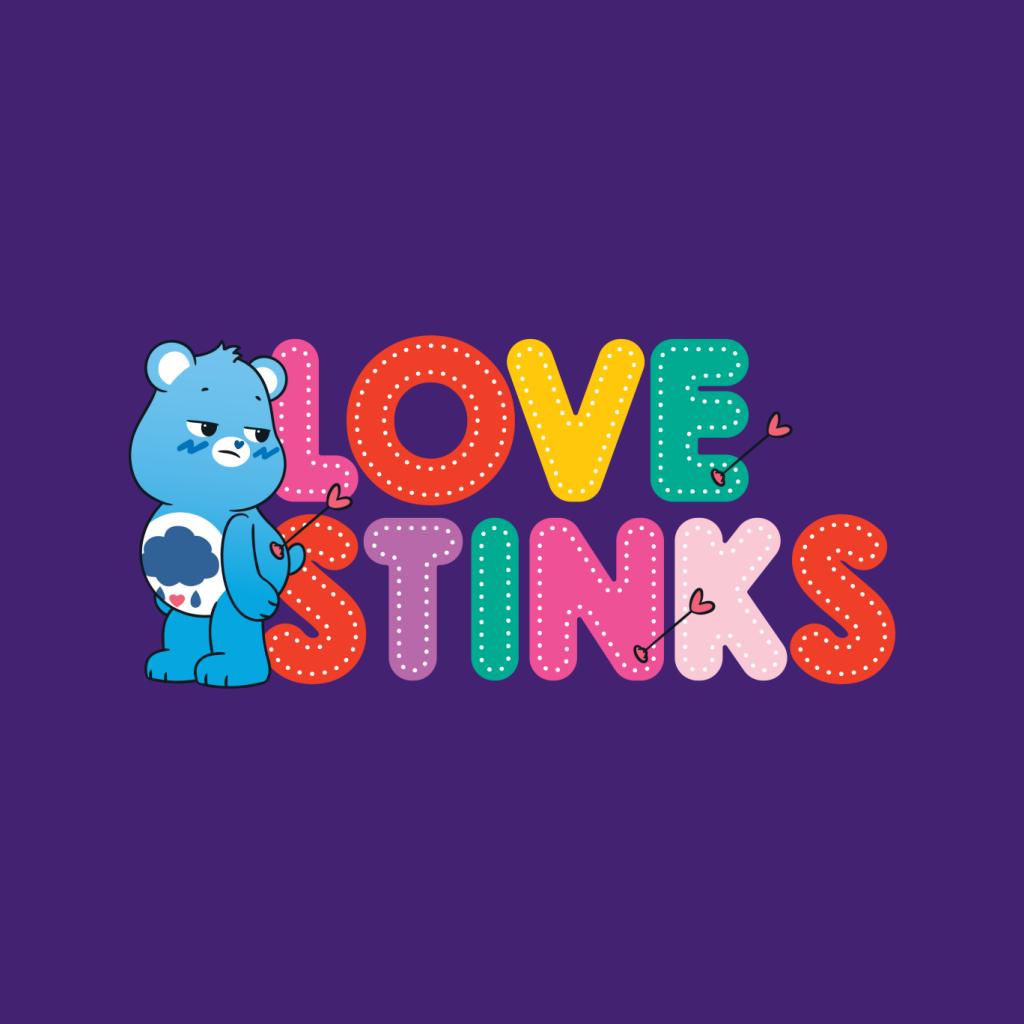 Care Bears Unlock The Magic Valentines Grumpy Bear Love Stinks Kid's T-Shirt-ALL + EVERY