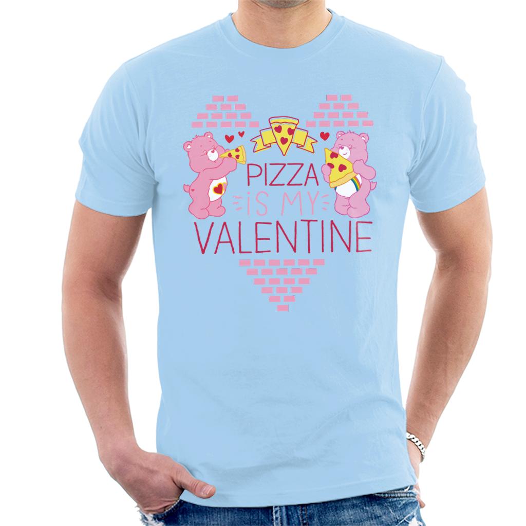 Care Bears Pizza Is My Valentine Men's T-Shirt-ALL + EVERY