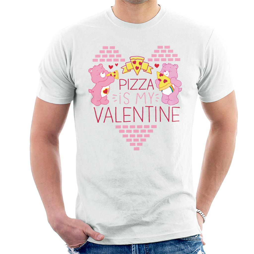 Care Bears Pizza Is My Valentine Men's T-Shirt-ALL + EVERY