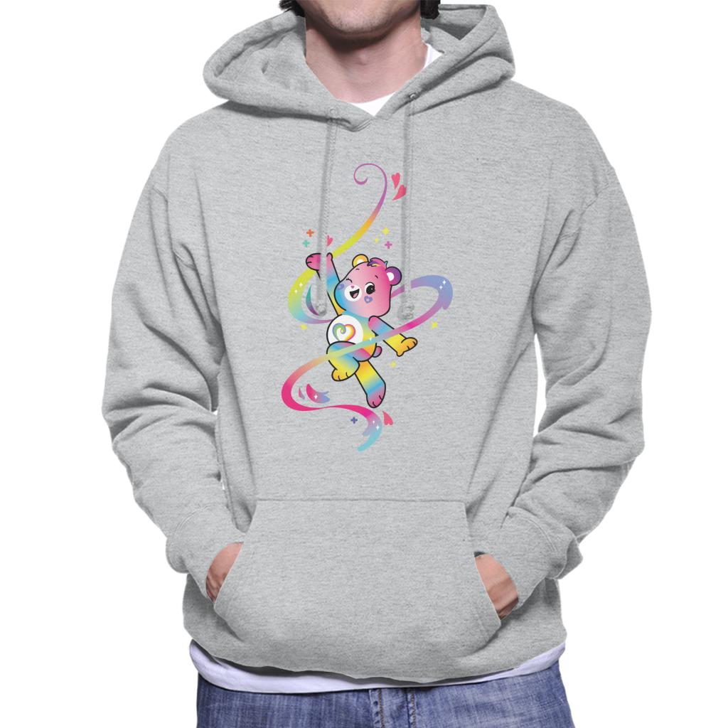 Care Bears Togetherness Bear Multi Coloured Rainbow Men's Hooded Sweatshirt-ALL + EVERY