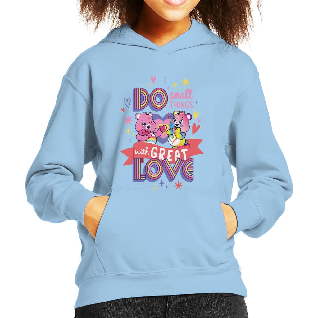 Care Bears Togetherness Bear Great Love Kid's Hooded Sweatshirt-ALL + EVERY