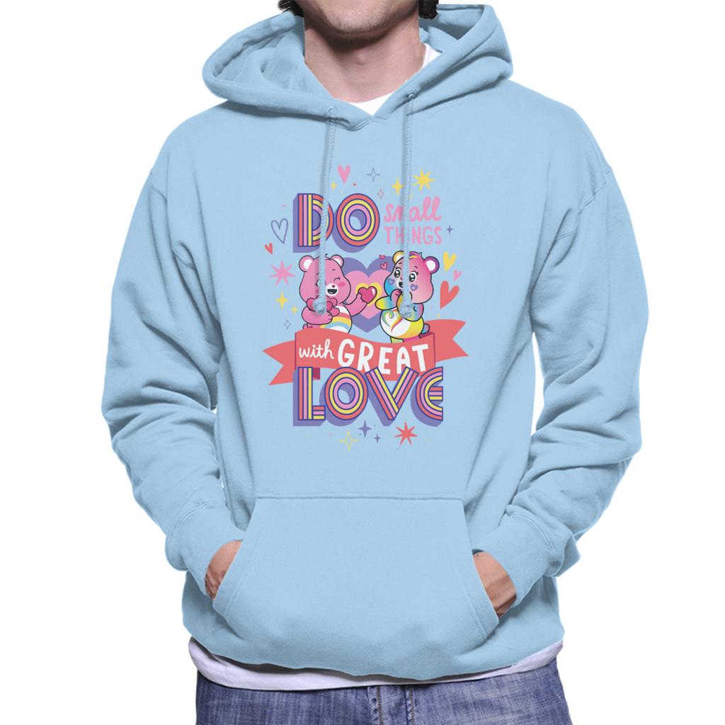 Care Bears Togetherness Bear Great Love Men's Hooded Sweatshirt-ALL + EVERY