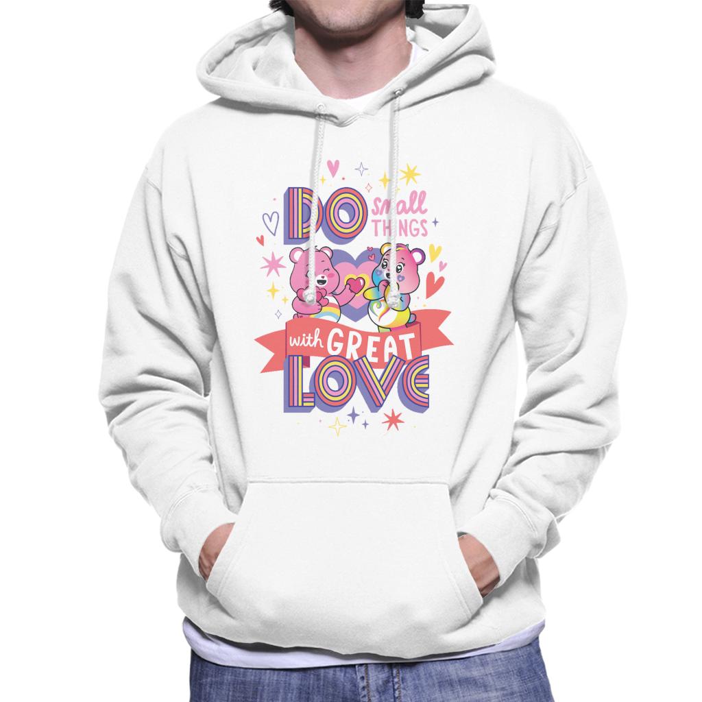 Care Bears Togetherness Bear Great Love Men's Hooded Sweatshirt-ALL + EVERY