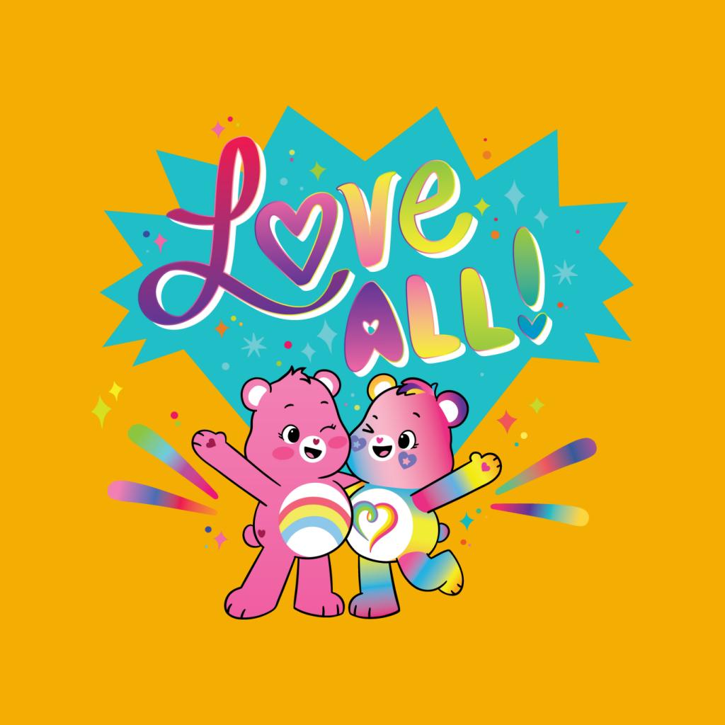 Care Bears Togetherness Bear Love All Men's T-Shirt-ALL + EVERY