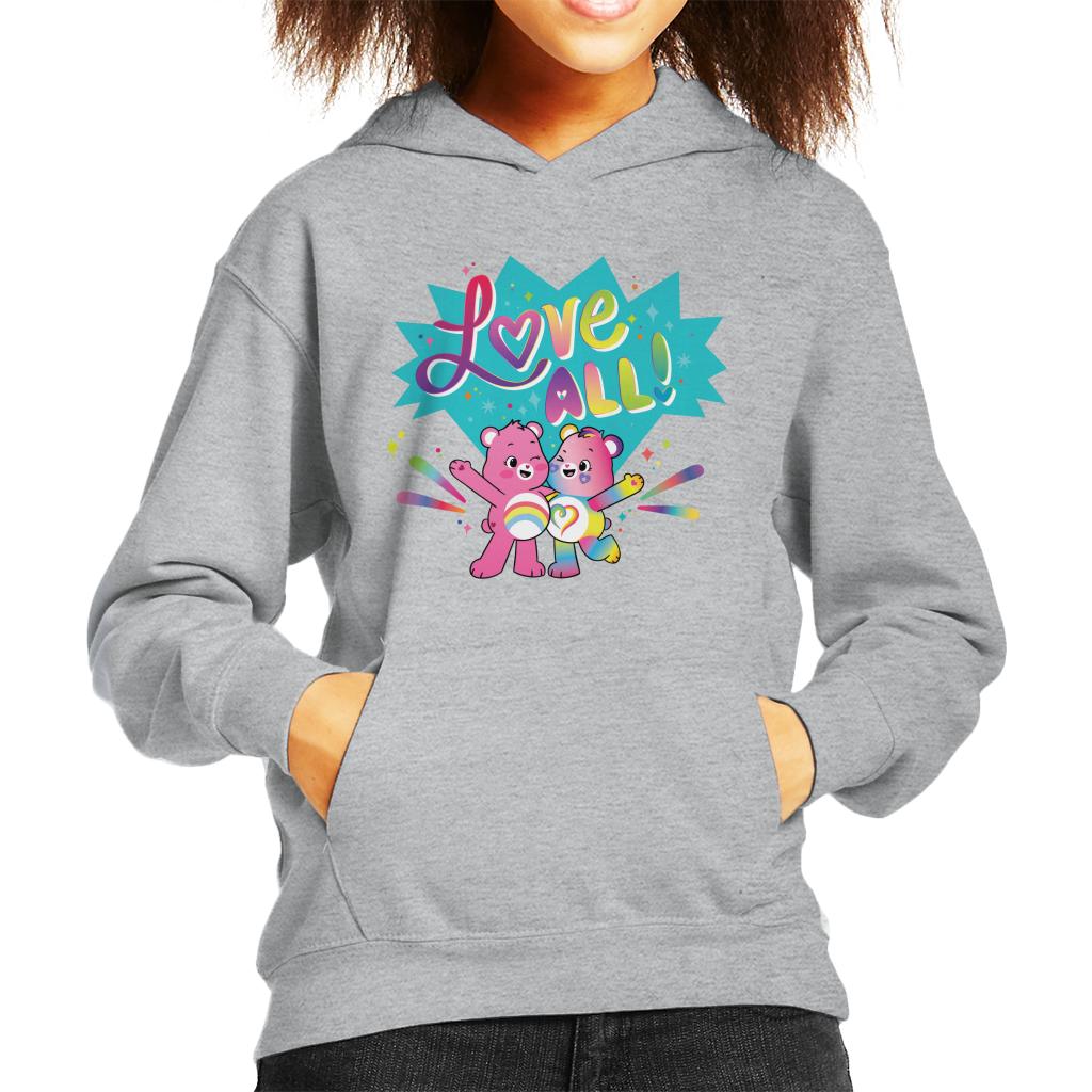 Care Bears Togetherness Bear Love All Kid's Hooded Sweatshirt-ALL + EVERY