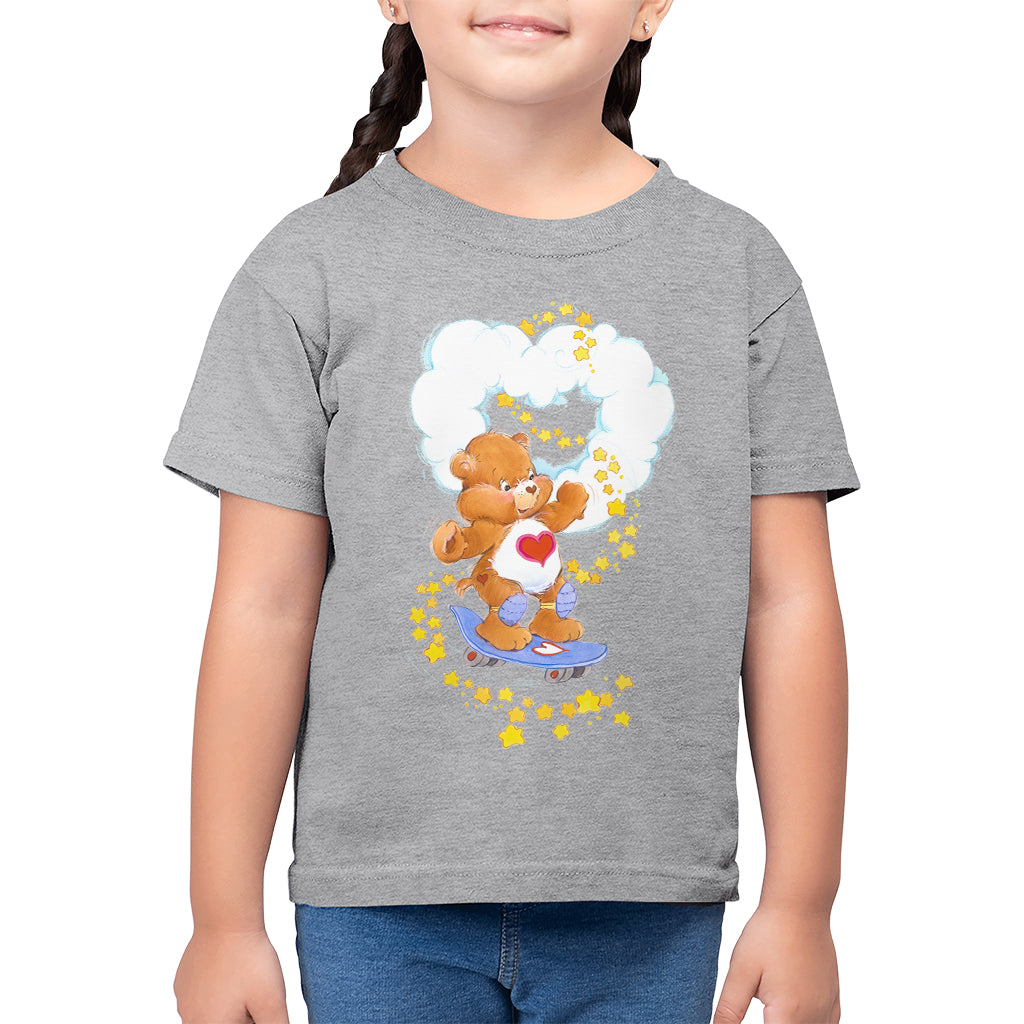 Care Bears Tenderheart Bear Stars Kid's T-Shirt-ALL + EVERY