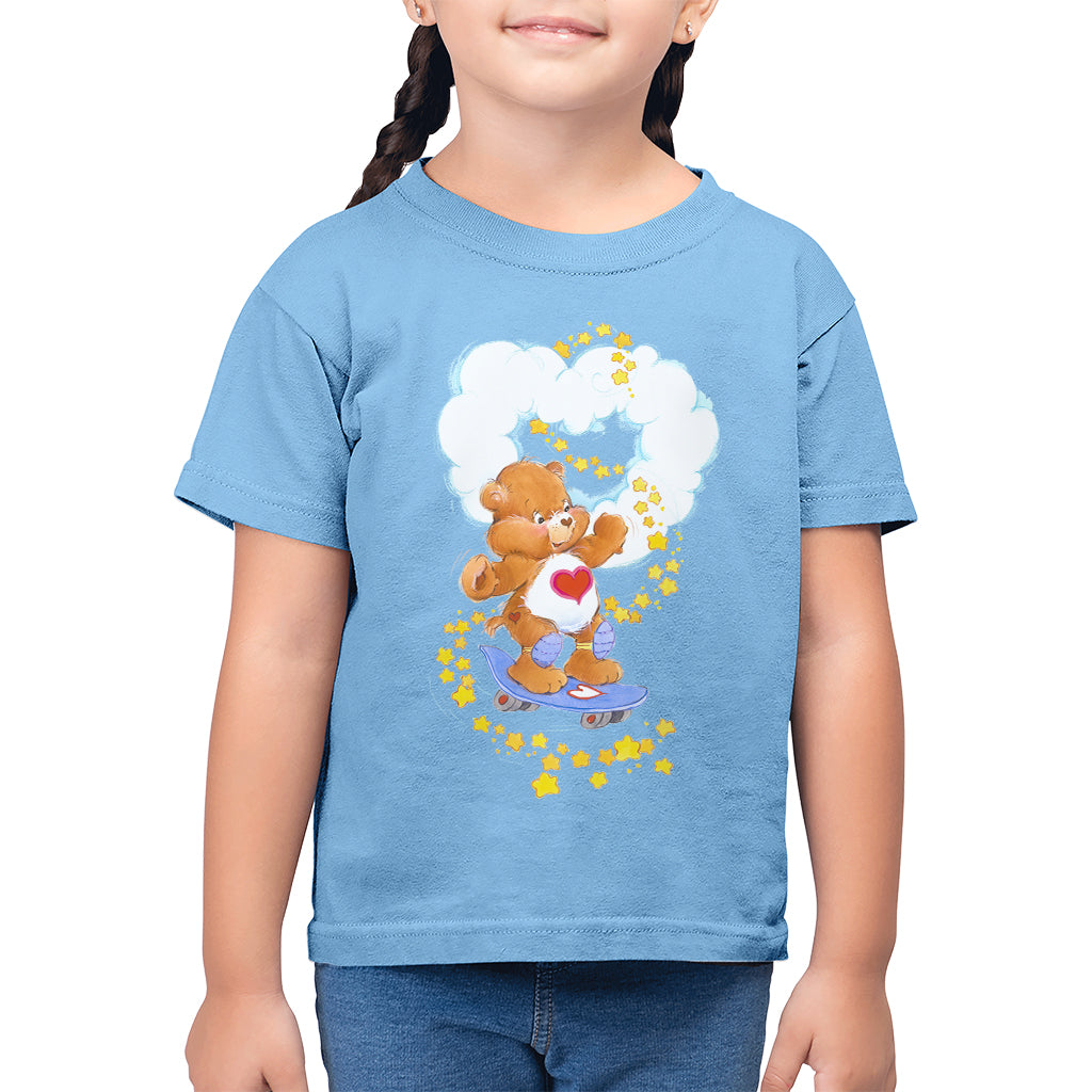 Care Bears Tenderheart Bear Stars Kid's T-Shirt-ALL + EVERY